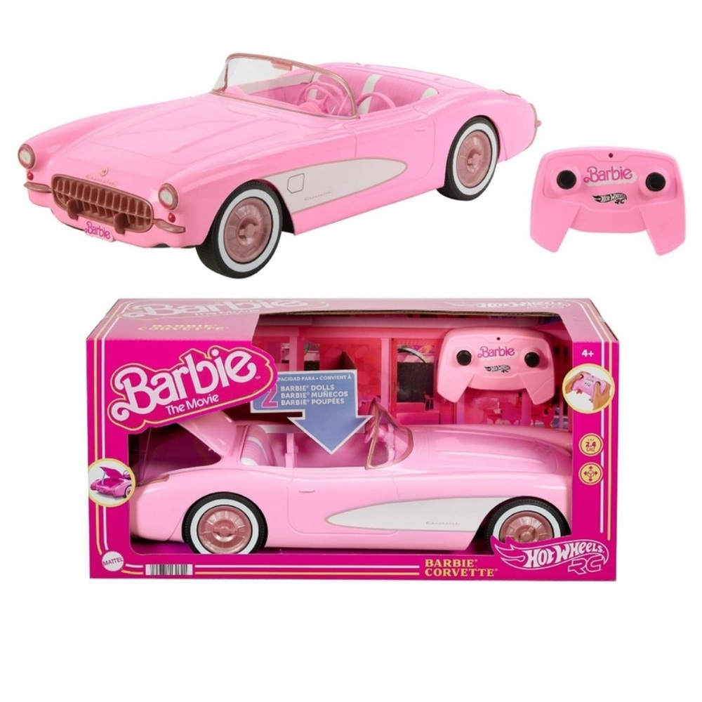 Barbie Pink Remote Control Convertible Car